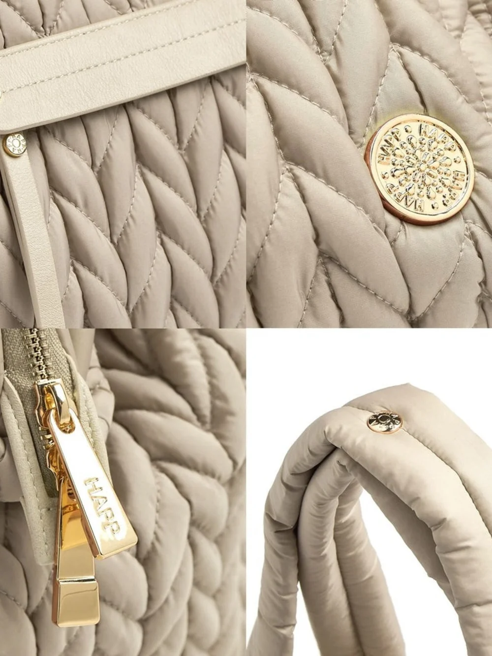 Happ Daiper Bag- Paige Carryall Beige
